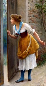 The Eavesdropper — Eugen Von Blaas