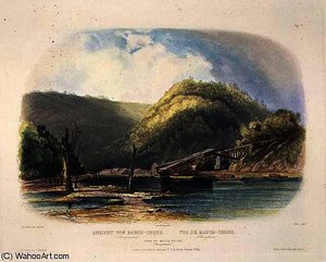 View Of Mauch-chunk, Pennsylvania — Karl Bodmer