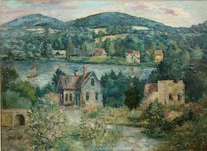 Landscape Near Kingston — David Davidovich Burliuk