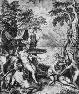 Diana And Callisto — Cornelis Cort