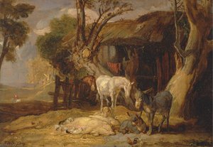 The Straw Yard — James Ward, Baroque