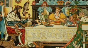 The Princess Shares Her Dinner With The Frog — Walter Crane