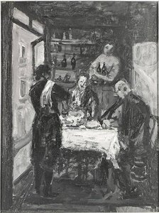 Four Figures In A Bistro — Arbit Blatas