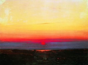 Sunset By The Sea — Arkhip Ivanovich Kuindzhi, Impressionism