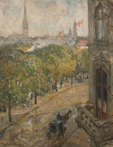 In A City (bylandskap) — Thorolf Holmboe