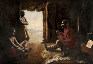 Dr Livingstone Teaching The Natives — Henry John Dobson