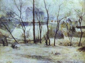 Effect Of Snow — Eugène Henri Paul Gauguin
