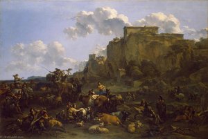 Hunters Resting — Nicolaes Pietersz Berchem