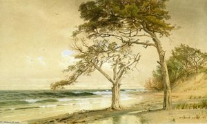 Beach Scene, Trouville-sur-mer — William Trost Richards