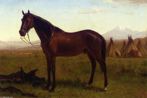 Portrait Of A Horse — Albert Bierstadt