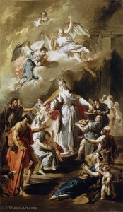 St Elizabeth Distributing Alms — Giovanni Battista Pittoni