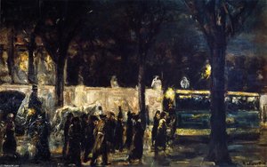 Evening At Brandenburg Gate — Max Liebermann