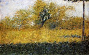 Edge Of Wood, Springtime — Georges Seurat, Neo-impressionism