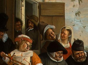 Dancing Couple(detail) (12) — Jan Havickszoon Steen