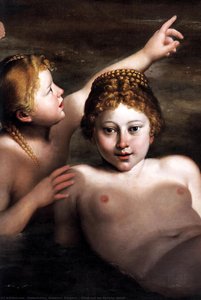 Diana And Her Nymphs (detail) — Domenichino (domenico Zampieri)