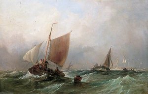 Fishing Craft In A Choppy Sea
