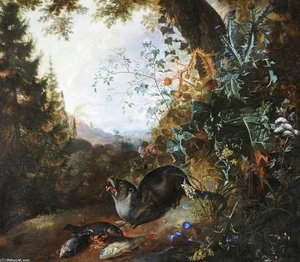 Otter In A Landscape — Matthias Withoos (calzetta Bianca)