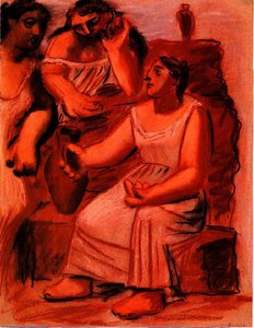 Three Women At A Fountain (study) — Pablo Picasso