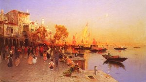 An Italian Port — Wilhelm Von Gegerfelt