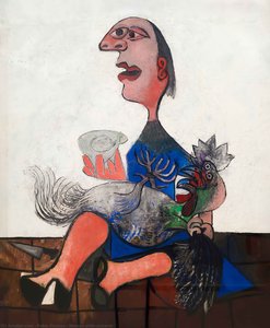 Woman With Cockerel — Pablo Picasso