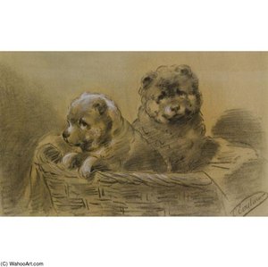 Two St Bernard Puppies — Otto Eerelman
