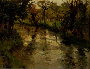 Woodland Scene With A River — Frits Thaulow