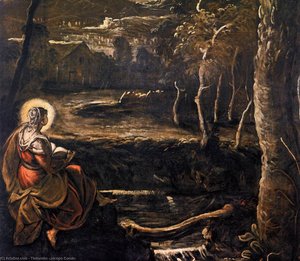 St Mary Of Egypt (detail) — Jacopo Tintoretto