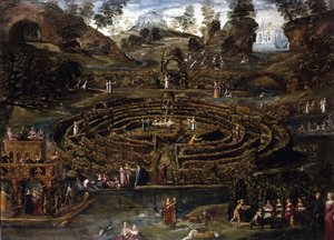 Pleasure Garden With A Maze — Ludovico Pozzoserrato, Northern Renaissance
