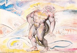 Agnelo Dei Brunelleschi Metamorfoseado Por La Serpiente — William Blake