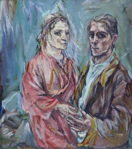 Double Portrait Oskar Kokoschka And Alma Mahler — Oskar Kokoschka