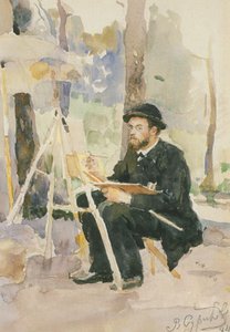 Portrait Of I. S. Ostroukhov — Vasily Ivanovich Surikov
