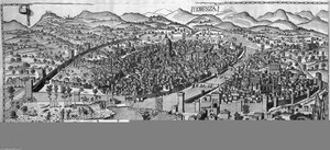 View Of Florence With The Chain — Francesco Rosselli