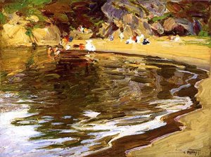 Bathers In A Cove — Edward Henry Potthast