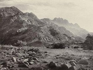 Distant View Of Mont Serbal — Francis Frith