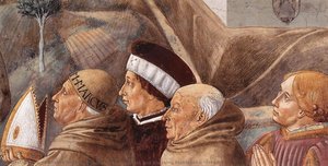 Preaching To The Birds And Blessing Montefalco (detail) — Benozzo Gozzoli