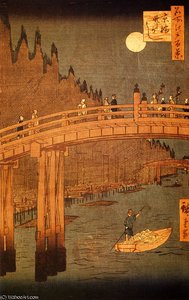 Utagawa Kyobashi Bridge — Ando Hiroshige