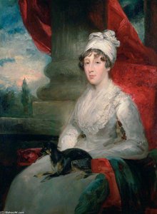 An Unfinished Portrait Of Mrs Soane, Painted From A Pencil Sketch By J. Flaxman, Ra And A Miniature — John Jackson