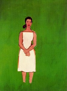 Ada In White Dress — Alex Katz