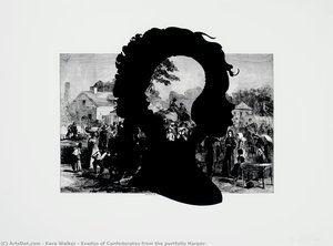 Exodus Of Confederates From The Portfolio Harper — Kara Walker