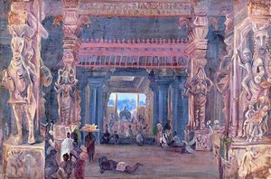 Entrance To The Mandapan, Madura — Marianne North