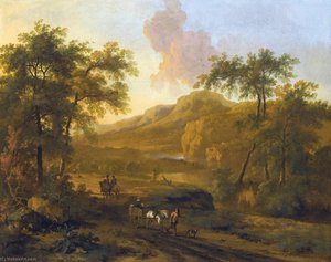 An Italianate River Valley Landscape — Jan Jansz Wijnants
