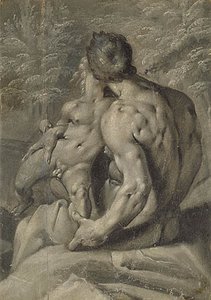 Two Male Nudes — Cornelis Cornelisz Van Haarlem