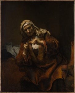 Old Woman Cutting Her Nails — Rembrandt Peale