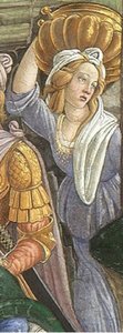 The Youth Of Moses (detail) — Sandro Botticelli