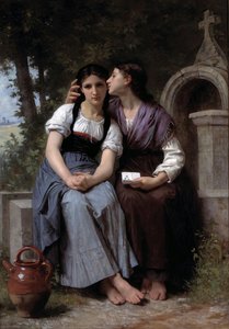 La Confidence — Elizabeth Jane Gardner Bouguereau