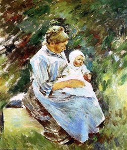 Mother And Child — Theodore Robinson