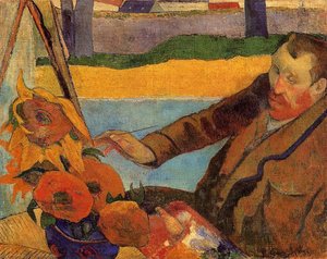 Van Gough Painting Sunflowers — Eugène Henri Paul Gauguin