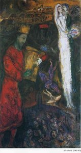 King David — Marc Chagall, Naïve Art