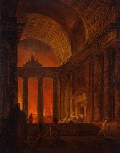 Fire — Hubert Robert