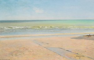 Beach Scene in La Panne